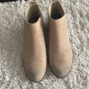 Tan booties in great condition!